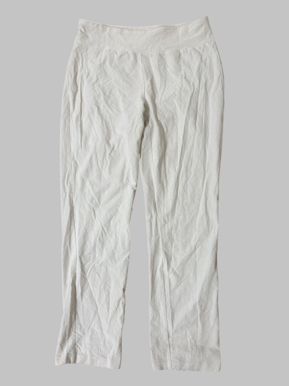 Eileen Fisher White Pull-On Pants